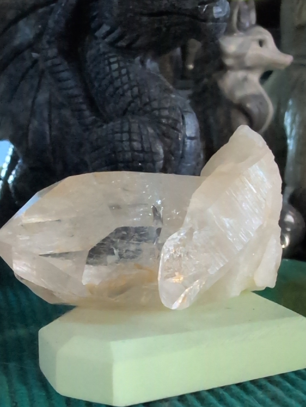 Rocketship Prismatic Quartz Golden Mica Healer Lemurian